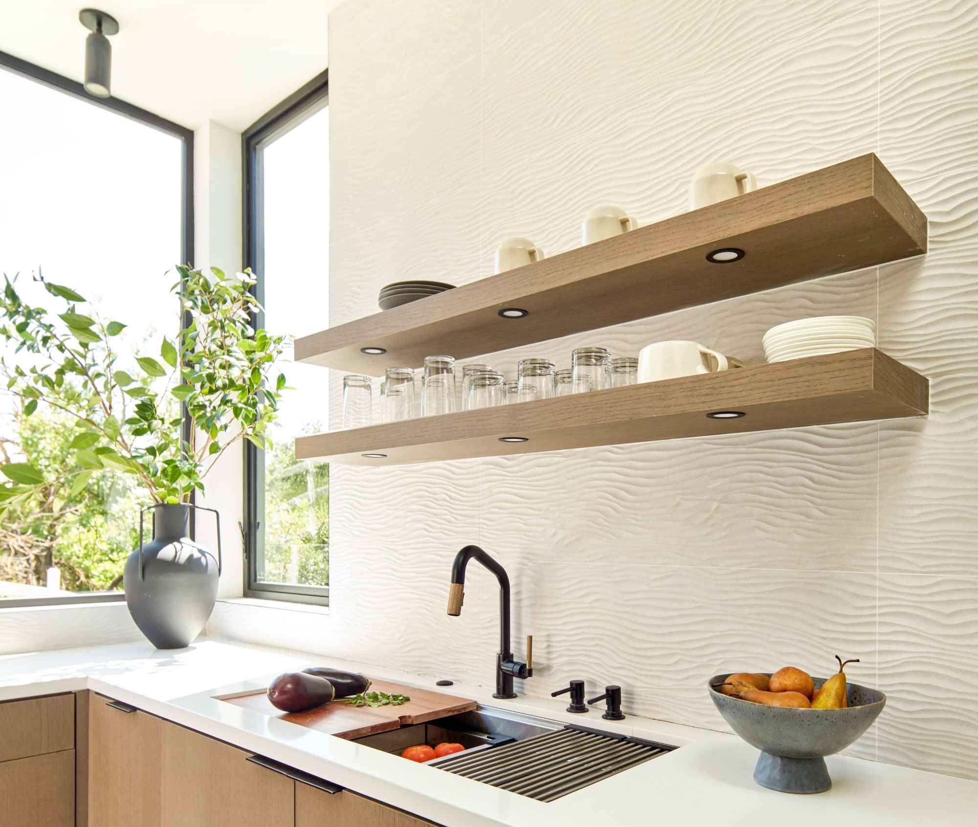 Enhance Your Kitchen with Floating Shelves